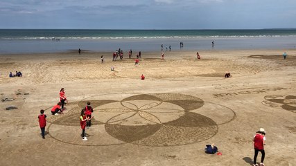 Un cours de maths sur la plage