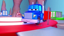 Carl le Camion Transformer et le Bateau à Car City | Dessin animé pour enfants