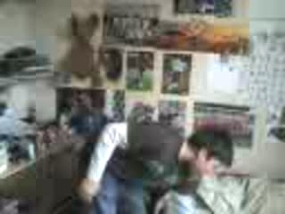 Franck casse une latte