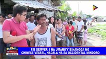 F/B Gem-Ver 1 na umano'y binangga ng Chinese vessel, nadala na sa Occidental Mindoro