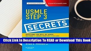 [Read] USMLE Step 3 Secrets  For Trial