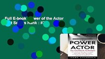 Full E-book  Power of the Actor  Best Sellers Rank : #3