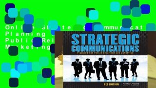 Online Strategic Communications Planning for Effective Public Relations and Marketing  For Free