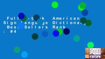 Full E-book  American Sign Language Dictionary  Best Sellers Rank : #4