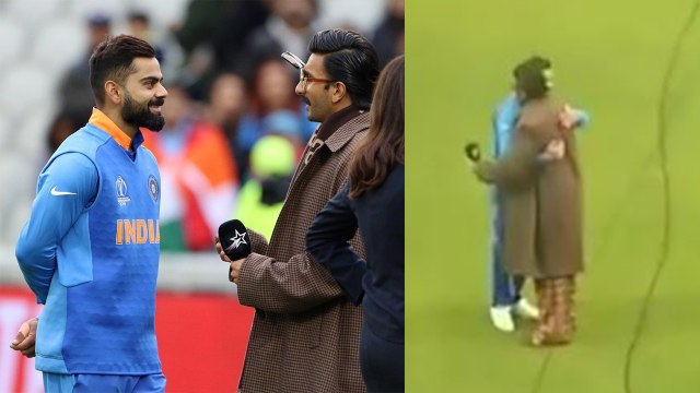 Ranveer Singh HUGS Virat Kohli after India Vs Pakistan match; Check Out | FilmiBeat