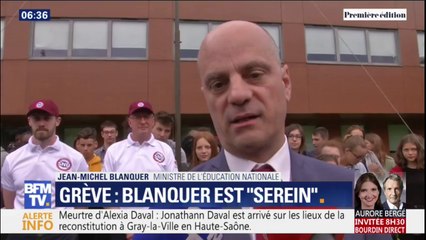 Bac: Blanquer se dit "serein" face aux menaces de grève