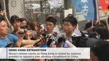 Hong Kong activist Joshua Wong released from prison