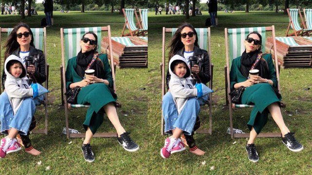 Kareena Kapoor Khan enjoys day with Taimur Ali Khan & Karishma Kapoor in London park | FilmiBeat