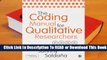 Online The Coding Manual for Qualitative Researchers  For Trial