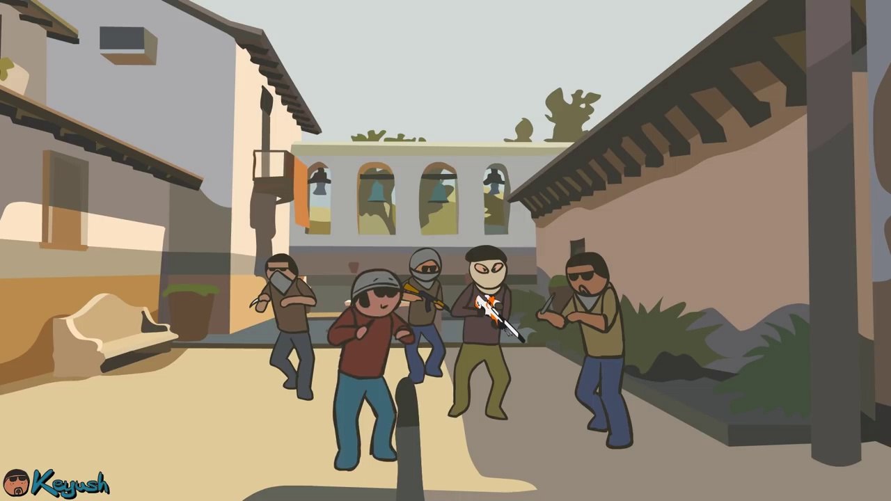 CS ANIMATION- DE_INFERNO (COUNTER-STRIKE PARODY)