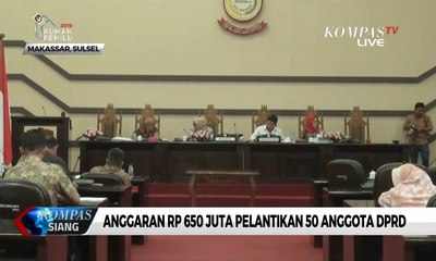 Anggaran untuk Pelantikan 50 Anggota DPRD Mencapai Rp 650 Juta