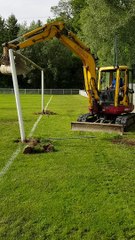 Travaux terrain . Le projet main courante touche a sa fin 17 mois !! D investissements merci a tous