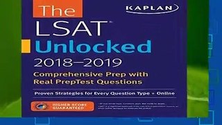 About For Books  LSAT Unlocked 2018-2019: Proven Strategies For Every Question Type + Online