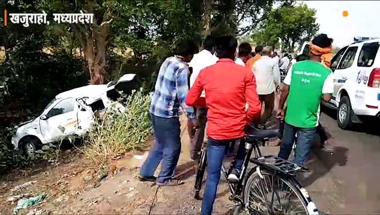 सड़क पर मवेशी बचाने के प्रयास में कार अनियंत्रित होकर पलटी; महिला प्रोफेसर की मौत, चार घायल