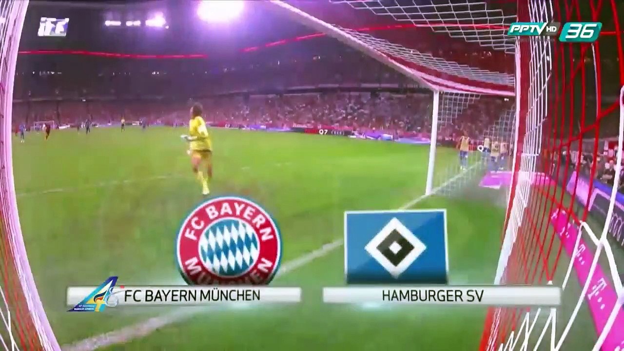 ไฮไลท์ แมตช์ Bayern Munich VS Hamburger SV (1/4)