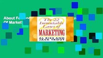 About For Books  The 22 Immutable Laws Of Marketing  Best Sellers Rank : #3