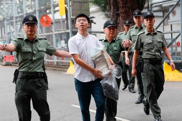 Download Video: Hong Kong pro-democracy activist Joshua Wong released from jail