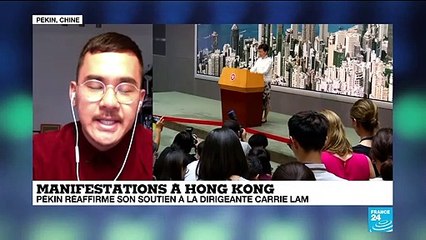 Pékin réaffirme son soutien à la dirigeante de Hong-Kong, Carrie Lam