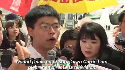 Hong Kong: Joshua Wong demande la démission de Carrie Lam