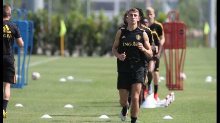 Treize Diablotins à l'entraînement, les titulaires en séance de récupération