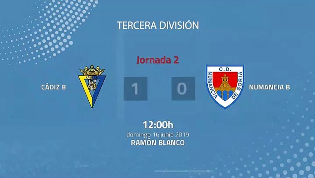 Resumen partido entre Cádiz B y Numancia B Jornada 2 Tercera División - Play Offs Ascenso