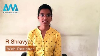 Web Designing Training Program Testimonial By Shravya - Ace Web Academy