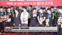 S. Korea's U-20 football team receive warm welcome from fans
