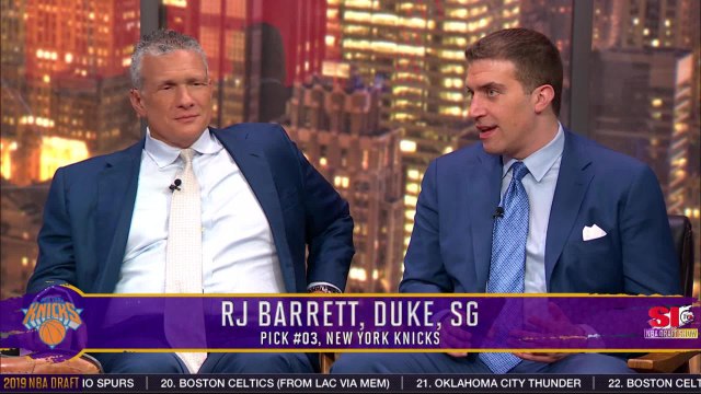 The Knicks Select RJ Barrett Third Overall