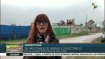 Avanza el restablecimiento de energía eléctrica en Argentina