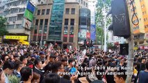 Hong Kong protesters in black shirts shout 'Carrie Lam resign' at third massive demonstration