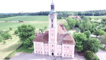 Lac de constance - Basilique Birnau vue du ciel