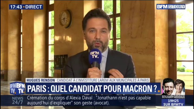 Investiture LaREM aux municipales à Paris: Hugues Renson, affirme que personne n'a parlé de primaire