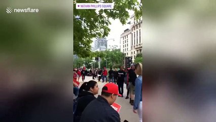 Watch as the humongous crowds gather in Toronto for the Raptors championship parade