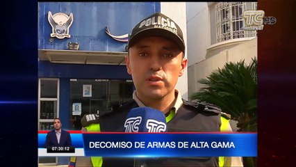 Decomisan armas a pareja en el centro de Guayaquil