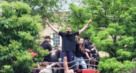 Marc Gasol, desatado en la fiesta de los Raptors en Toronto por el anillo