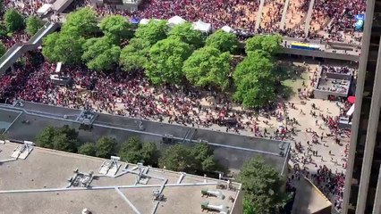 Toronto Raptors Championship Parade - View of the stampede caused by the shooting 17.06.2019