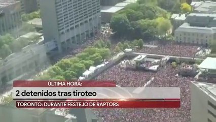 Se registra tiroteo en festejo de Raptors en Toronto; hay 2 detenidos