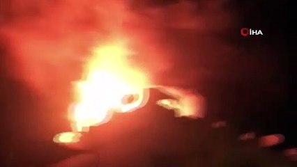 İzmir Seferihisar'da çıkan yangın paniğe neden oldu