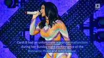 Cardi B Performs in Bathrobe at Bonnaroo After Wardrobe Malfunction