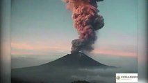 Así fue la explosión del volcán Popocatepetl
