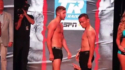 TEMPERS FLARE! - ISAAC LOWE SHOVES DUARN VUE AS PAIR CLASH AT WEIGH IN / FURY v SCHWARZ