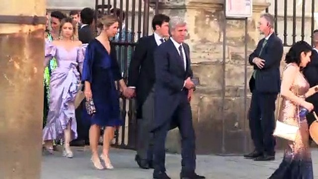 El amarillo y negro triunfan en la boda de Sergio Ramos y Pilar Rubio