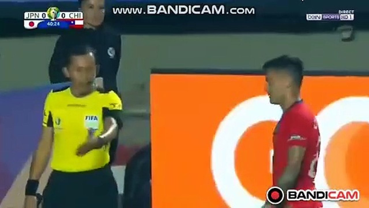 Erick Pulgar Goal - Japan vs Chile 0-1 17/06/2019