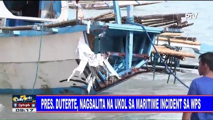 Pres. #Duterte, nagsalita na ukol sa maritime incident sa WPS