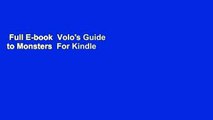 Full E-book  Volo's Guide to Monsters  For Kindle