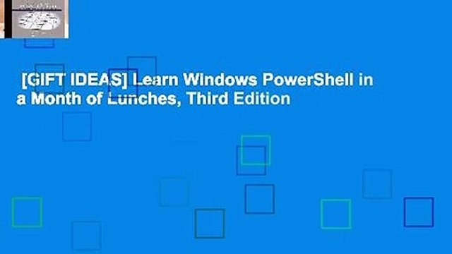 [GIFT IDEAS] Learn Windows PowerShell in a Month of Lunches, Third Edition