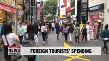 Average spending by foreign tourists to S. Korea decreases 12% y/y in Q1