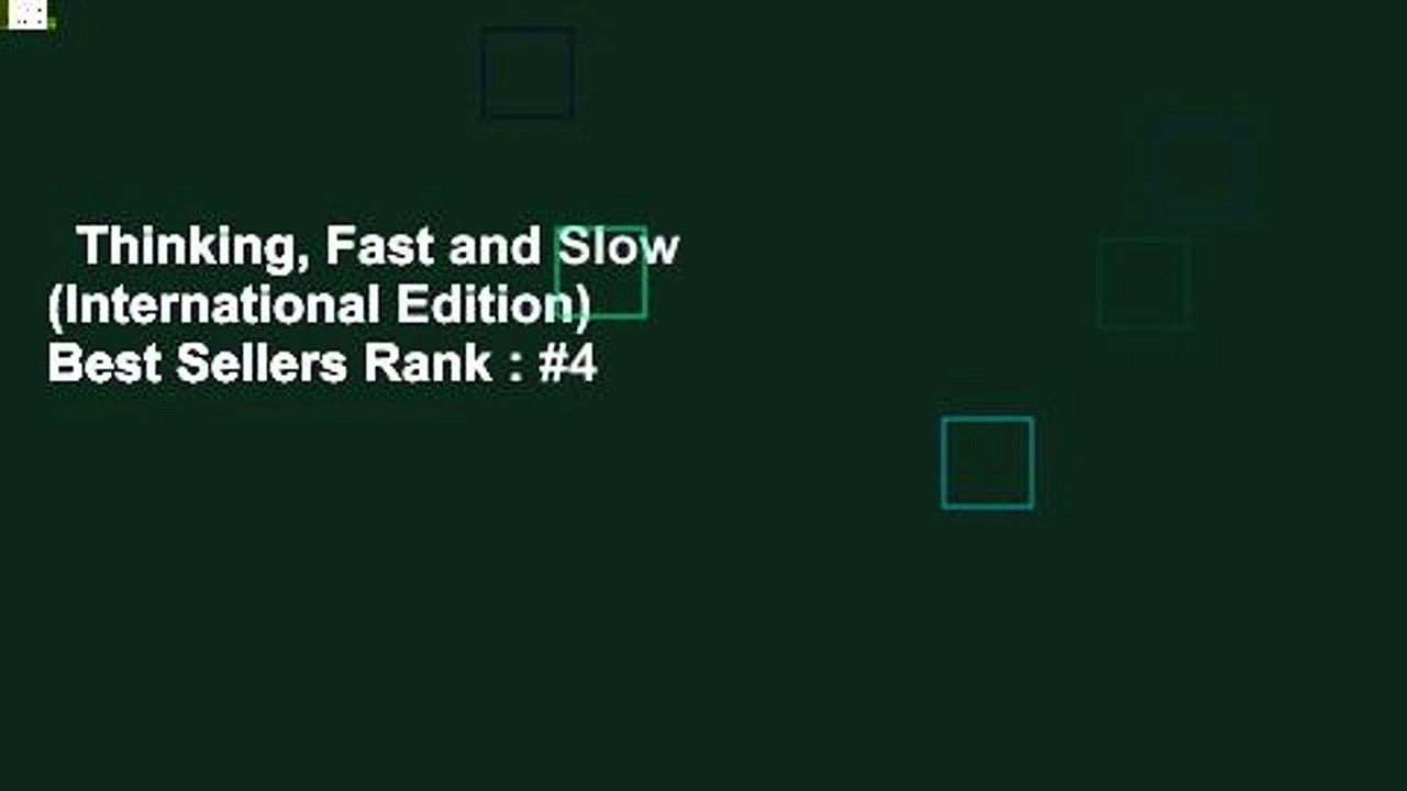 Thinking, Fast and Slow (International Edition)  Best Sellers Rank : #4