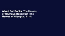 About For Books  The Heroes of Olympus Boxed Set (The Heroes of Olympus, #1-5)  Best Sellers Rank
