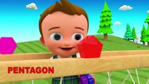 Colors and Shapes for Children to Learning with Baby Wooden Bridge Toys Set 3D Kids Toddler Edu Vid